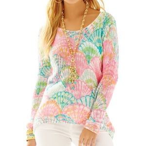 Lilly pulitzer Amory oh shello sweater xl